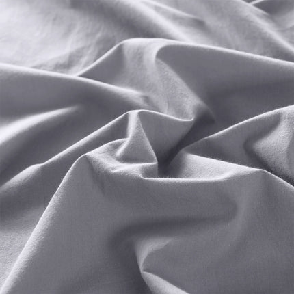 Royal Comfort Vintage Washed 100% Cotton Quilt Cover Set Bedding Ultra Soft - King - Grey.