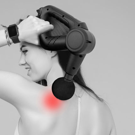 FitSmart Pro Vibration Therapy Massage Device Black And White.