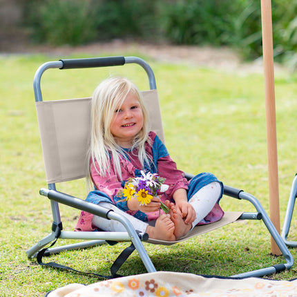 Havana Outdoors Beach Chair 2 Pack Folding Portable Summer Camping Outdoors - Natural.