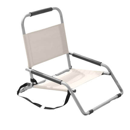 Havana Outdoors Beach Chair 2 Pack Folding Portable Summer Camping Outdoors - Natural.
