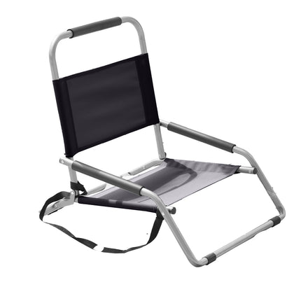Havana Outdoors Beach Chair 2 Pack Folding Portable Summer Camping Outdoors - Black.