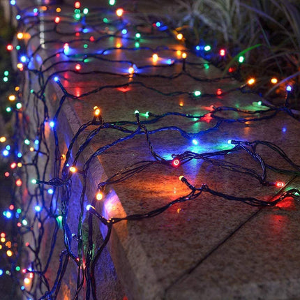Milano Decor Outdoor LED Plug In Fairy Lights - Multicoloured - 200 Lights.