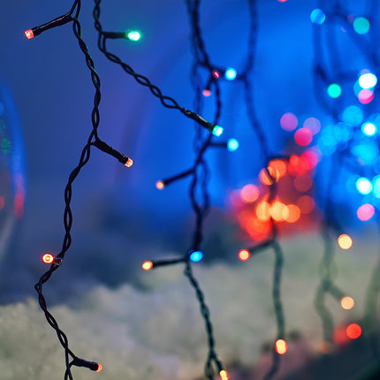 Milano Decor Outdoor LED Plug In Fairy Lights - Multicoloured - 200 Lights.