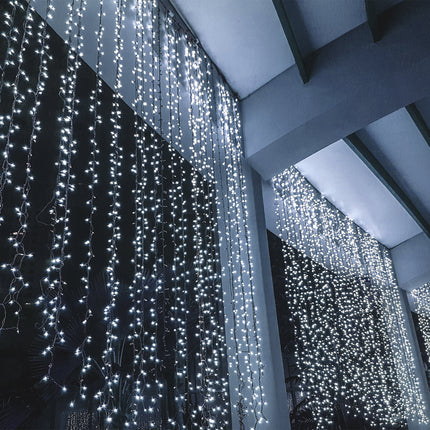 Milano Decor Outdoor LED Plug In Fairy Lights - White - 200 Lights.
