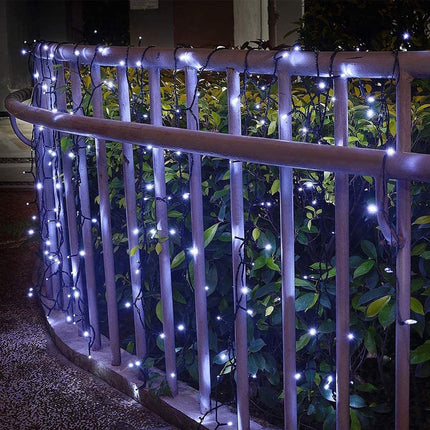 Milano Decor Outdoor LED Plug In Fairy Lights - White - 200 Lights.