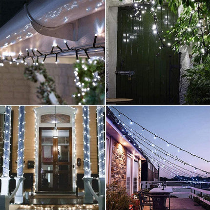 Milano Decor Outdoor LED Plug In Fairy Lights - White - 200 Lights.