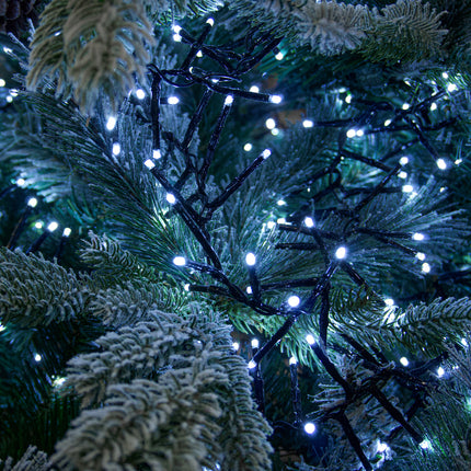 Milano Decor Outdoor LED Plug In Fairy Lights - White - 200 Lights.