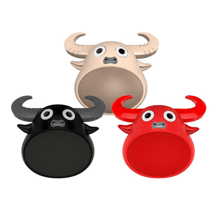 Fitsmart Bluetooth Animal Face Speaker Portable Wireless Stereo Sound - Red.