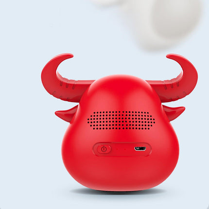 Fitsmart Bluetooth Animal Face Speaker Portable Wireless Stereo Sound - Red.