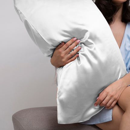 Casa Decor Luxury Satin Pillowcase Twin Pack Size With Gift Box Luxury - Sage Green.
