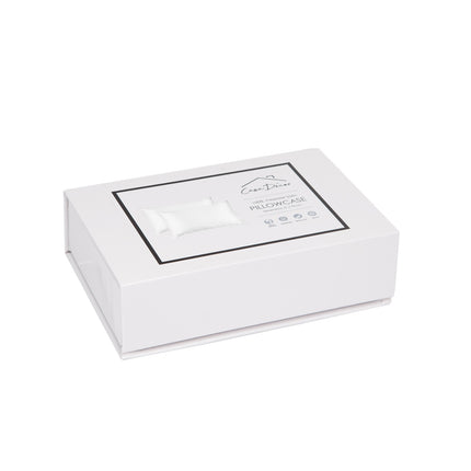 Casa Decor Luxury Satin Pillowcase Twin Pack Size With Gift Box Luxury - Sage Green.