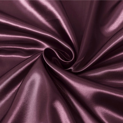 Royal Comfort Satin Sheet Set 3 Piece Fitted Sheet Pillowcase Soft  - King - Malaga Wine.