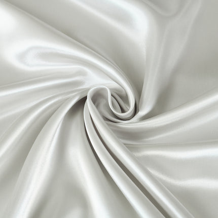 Royal Comfort Satin Sheet Set 3 Piece Fitted Sheet Pillowcase Soft  - King - Silver.