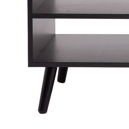 Casa Decor Tulum Rattan Coffee Table Storage Drawer Furniture Wooden Black.