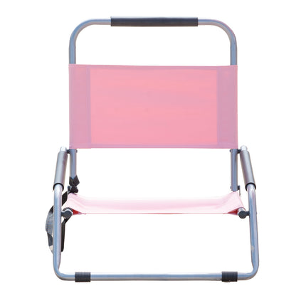 Havana Outdoors Beach Chair 2 Pack Folding Portable Summer Camping Outdoors - Dusty Rose.