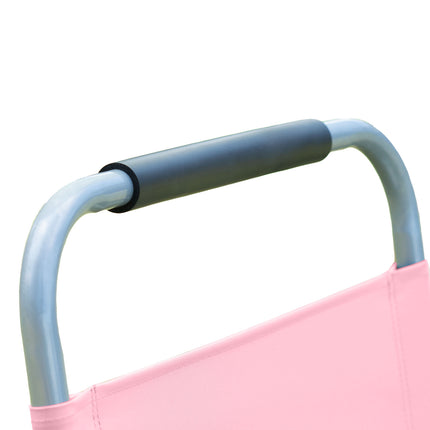 Havana Outdoors Beach Chair 2 Pack Folding Portable Summer Camping Outdoors - Dusty Rose.