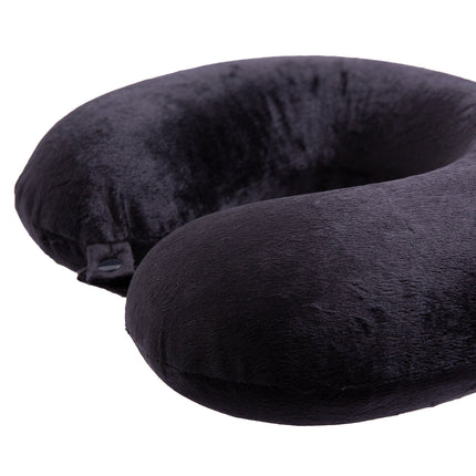 Milano Decor Memory Foam Travel Neck Pillow With Clip Cushion Support Soft Blue.