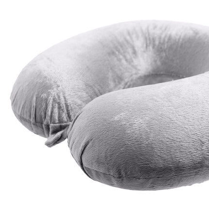Milano Decor Memory Foam Travel Neck Pillow With Clip Cushion Support Soft Blue.