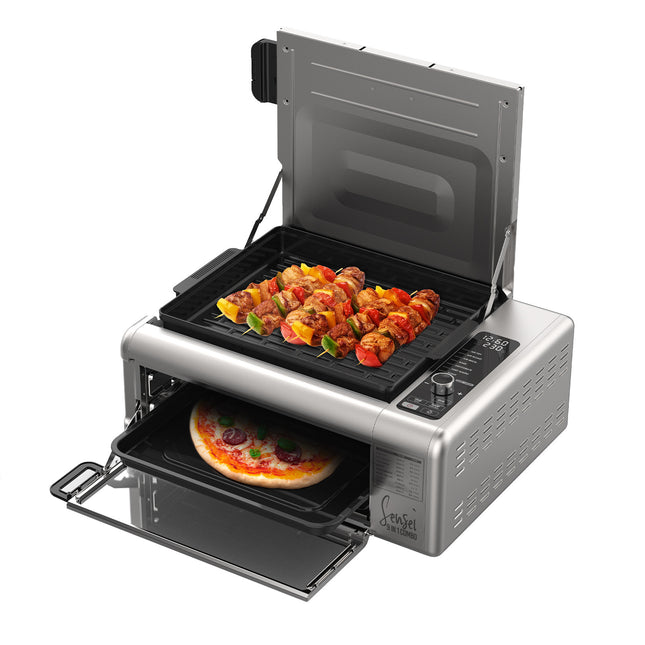 Kitchen Couture 9-In-1 Sensei XL Flip Air Fryer Oven Grill Stainless Steel.