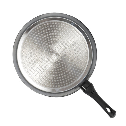 Stone Chef Forged Saucepan With Lid Cookware Kitchen Black 20cm.