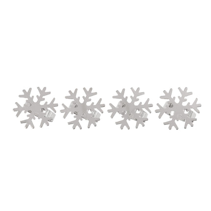 Bread and Butter Napkin Rings - Snow Flake - 4 Pack.
