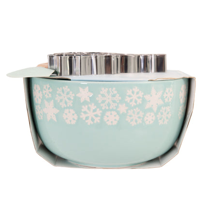 Bread and Butter Electroplate Icy Snowflake Mini Mix Bowl Set.