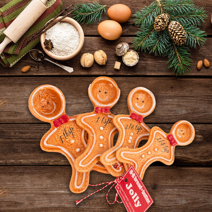 Bread and Butter Figurine Gingerbread Man Spoons 4 Pack.