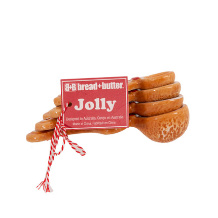 Bread and Butter Figurine Gingerbread Man Spoons 4 Pack.