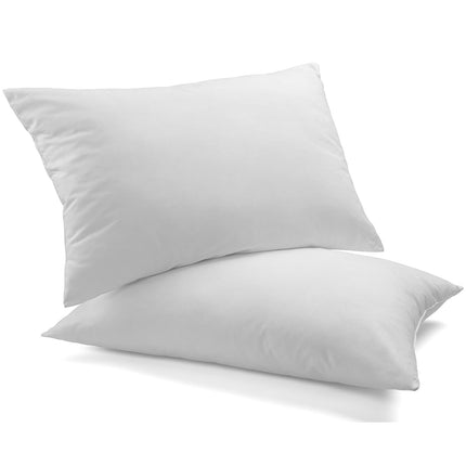 Royal Comfort Luxury Bamboo Covered Memory Foam Pillow Twin Pack Hypoallergenic.