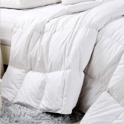 Royal Comfort 500GSM Plush Duck Feather Down Quilt Ultra Warm Soft - All Seasons - King - White.
