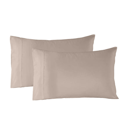 Royal Comfort Bamboo Blended Sheet & Pillowcases Set 1000TC Ultra Soft Bedding - Double - Warm Grey.