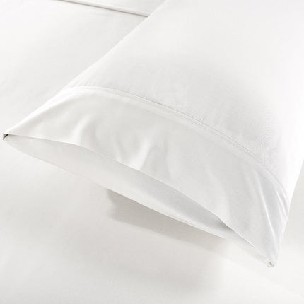 Royal Comfort Bamboo Blended Sheet & Pillowcases Set 1000TC Ultra Soft Bedding - King - White.
