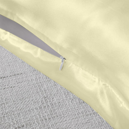 Royal Comfort Mulberry Soft Silk Hypoallergenic Pillowcase Twin Pack 51 x 76cm - Soft Blue.
