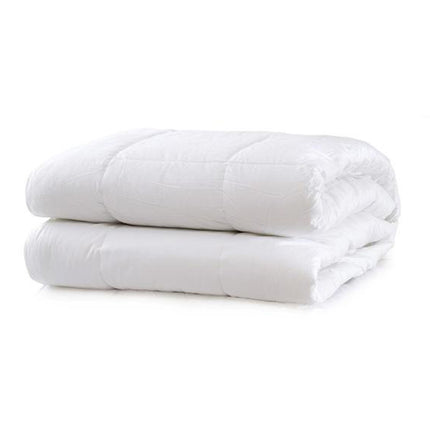 Royal Comfort Fitted Foam Cover Underlay Goose Mattress Topper 1000GSM - King - White.