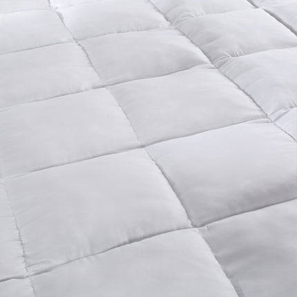 Royal Comfort 1000GSM Luxury Bamboo Fabric Gusset Mattress Pad Topper Cover - Queen - White.