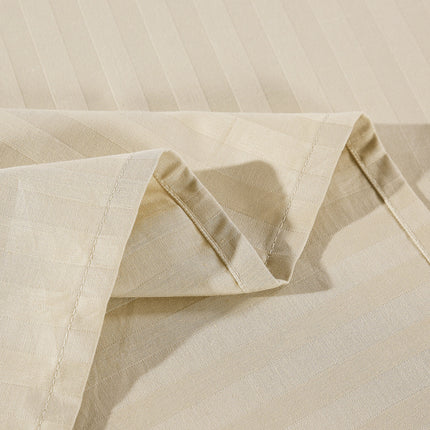 Kensington 1200 Thread Count 100% Egyptian Cotton Sheet Set Stripe Hotel Grade - King - Sand.