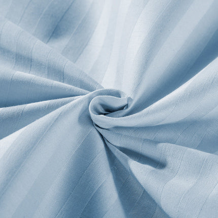 Kensington 1200 Thread Count 100% Egyptian Cotton Sheet Set Stripe Hotel Grade - King - Chambray.