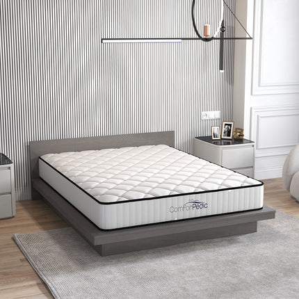 Artiss Bed Frame King Single Size Gas Lift Storage Mattress Base Wooden Grey.