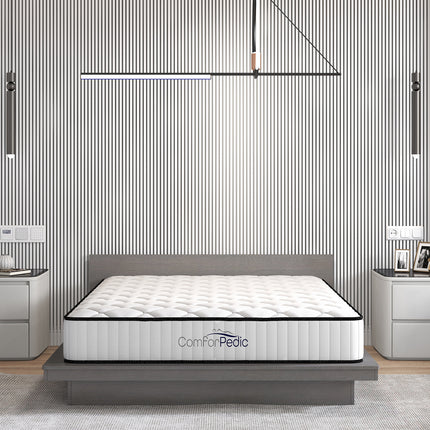 Artiss Bed Frame King Single Size Gas Lift Storage Mattress Base Wooden Grey.