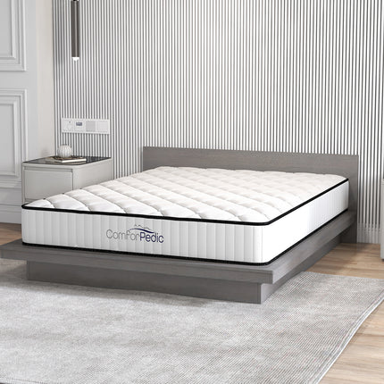 Artiss Bed Frame King Single Size Gas Lift Storage Mattress Base Wooden Grey.