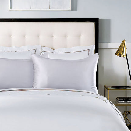 Royal Comfort Pure Silk Pillow Case 100% Mulberry Silk Hypoallergenic Pillowcase - Silver.