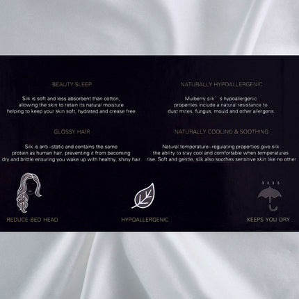 Royal Comfort Pure Silk Pillow Case 100% Mulberry Silk Hypoallergenic Pillowcase - Silver.