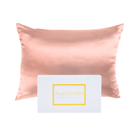 Royal Comfort Pure Silk Pillow Case 100% Mulberry Silk Hypoallergenic Pillowcase - Silver.