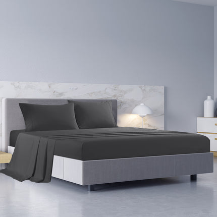 Royal Comfort 1000TC Hotel Grade Bamboo Cotton Sheets Pillowcases Set Ultrasoft - King - White.