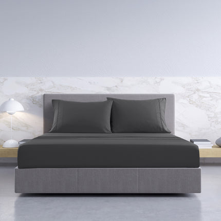 Royal Comfort 1000TC Hotel Grade Bamboo Cotton Sheets Pillowcases Set Ultrasoft - King - White.