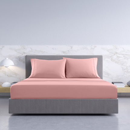 Royal Comfort 1000TC Hotel Grade Bamboo Cotton Sheets Pillowcases Set Ultrasoft - King - White