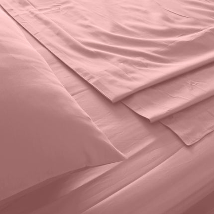 Royal Comfort 1000TC Hotel Grade Bamboo Cotton Sheets Pillowcases Set Ultrasoft - King - White
