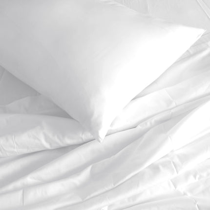 Royal Comfort 1000TC Hotel Grade Bamboo Cotton Sheets Pillowcases Set Ultrasoft - King - White.