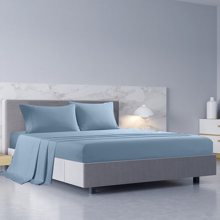 Royal Comfort 1000TC Hotel Grade Bamboo Cotton Sheets Pillowcases Set Ultrasoft - King - White.