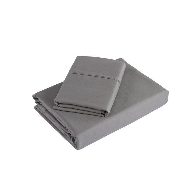 Royal Comfort 1200 Thread Count Sheet Set 4 Piece Ultra Soft Satin Weave Finish - Queen - Charcoal.